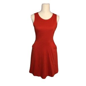 NWT New York & Co Dress Size‎ XS Red Sleeveless Fit & Flare Summer